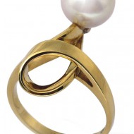 Ring 750/- Gelbgold mit Chinaperle